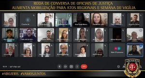 RODA DE CONVERSA DE OFICIAIS DE JUSTIÇA AUMENTA MOBILIZAÇÃO PARA ATOS REGIONAIS E SEMANA DE VIGÍLIA