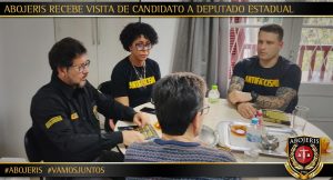 ABOJERIS RECEBE VISITA DE CANDIDATO A DEPUTADO ESTADUAL